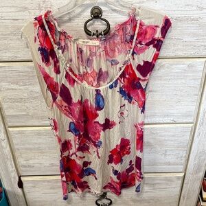 Old Navy Floral Blouse - Pink and Purple